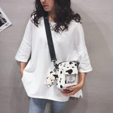 Funny Personality Cow Dots Women's Crossbody Bag for Shopping