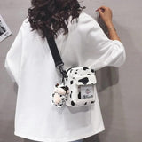 Funny Personality Cow Dots Women's Crossbody Bag for Shopping