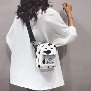Funny Personality Cow Dots Women's Crossbody Bag for Shopping