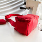 Nylon Crossbody Shoulder Bag Large Pockets Big Space Travel Casual