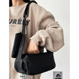 Nylon Crossbody Shoulder Bag Large Pockets Big Space Travel Casual