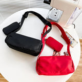 Nylon Crossbody Shoulder Bag Large Pockets Big Space Travel Casual