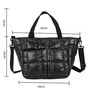 Space Cotton Pad Shoulder Bags Nylon Tote Bag Crossbody Bag