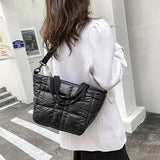 Space Cotton Pad Shoulder Bags Nylon Tote Bag Crossbody Bag