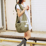 Retro Canvas Handbags Women Casual Shoulder Bags Large Capacity
