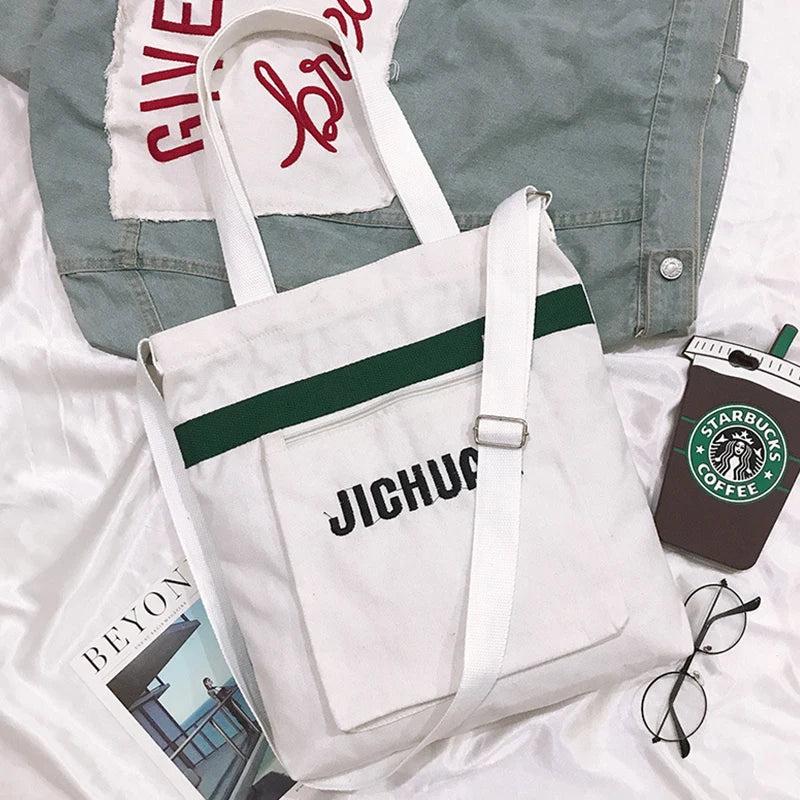 Canvas Crossbody Shoulder Bag Large Capacity Casual Handbag