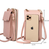 Small Crossbody Bag Women's Pu Leather Shoulder Purses Ladies Phone Clutches