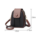 High Leather Ladies Shoulder Bags Panelled Mini Women Messenger Bags