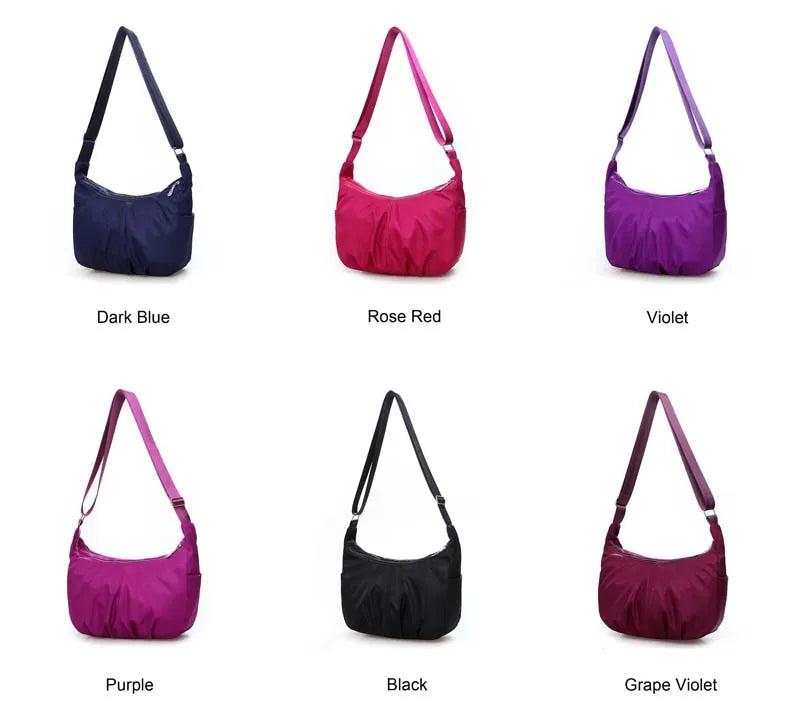 Waterproof Nylon Messenger Bags for Women 3PCS
