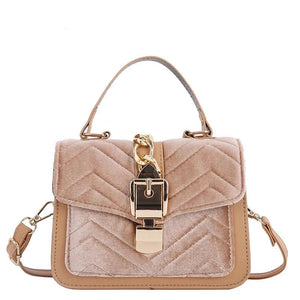 Soft PU Shoulder Bag Small Square Messenger Chain Crossbody