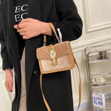 Soft PU Shoulder Bag Small Square Messenger Chain Crossbody