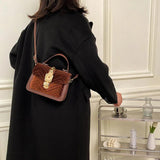 Soft PU Shoulder Bag Small Square Messenger Chain Crossbody