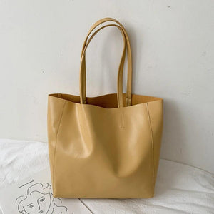 Women Handbags Large Capacity Shoulder Bags Totes High PU Leather Solid Bags
