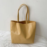 Women Handbags Large Capacity Shoulder Bags Totes High PU Leather Solid Bags