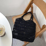 Bohemian Summer Handbag Women Cotton Crochet Tote Bag
