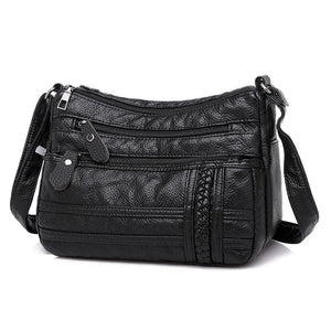 Winter Leather Shoulder Messenger Bag Crossbody Lady Handbag Mommy Bag