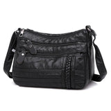 Winter Leather Shoulder Messenger Bag Crossbody Lady Handbag Mommy Bag