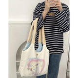 Soft Puppy Print Hand Bag Plush Shoulder Bag