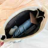 Waterproof Nylon Shoulder Bag for Women with Chains
