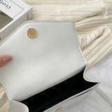 Women Chain Flap Square Bags PU Leather Shoulder Messenger Bags