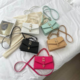 Women Chain Flap Square Bags PU Leather Shoulder Messenger Bags