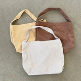 Corduroy Hobo Tote Bag for Women Casual Crossbody Shoulder Bag