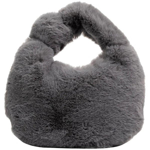 Retro Plush Bag Autumn Winter Women's Handbag Tote