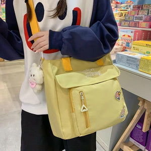 Girl College Students Crossbody Bag Large Capacity Shoulder Bag