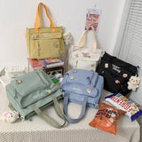 Girl College Students Crossbody Bag Large Capacity Shoulder Bag