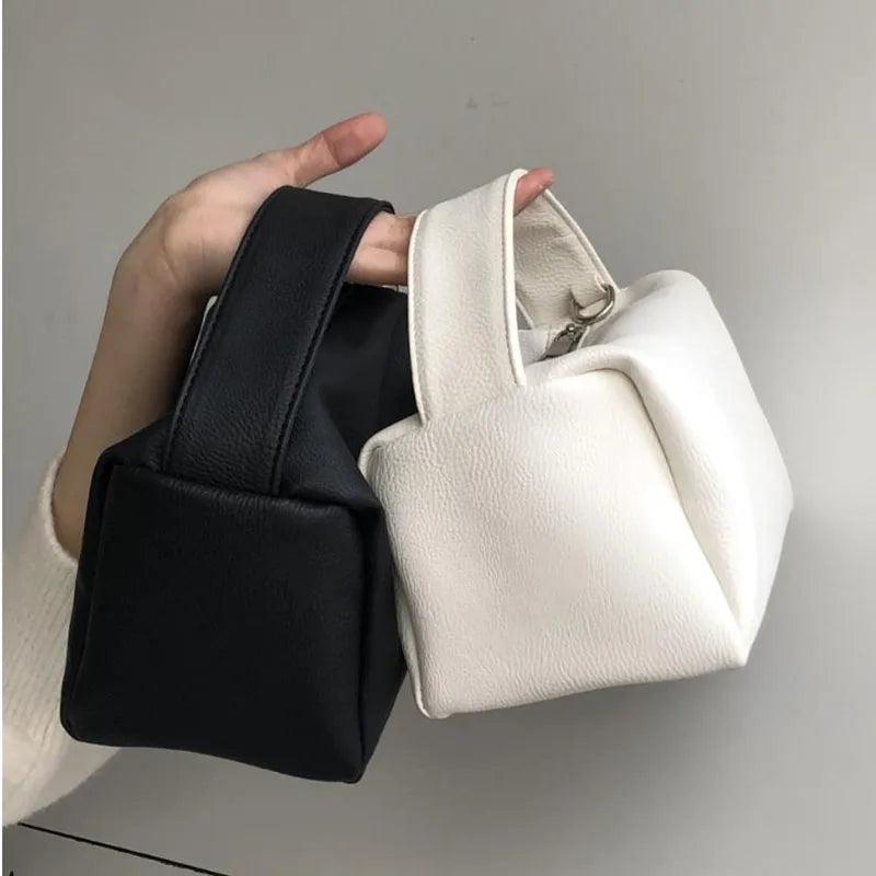 Women's Crossbody Dumplings Bag High Capacity PU Leather Shoulder Handbag