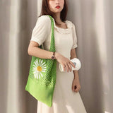 Girl's Daisy Shoulder Bag Casual Tote Handbag