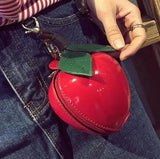 Circular Green Leaves Shoulder Messenger Handbag