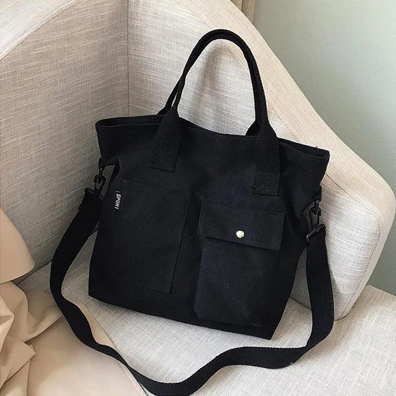 Canvas Women Handbags Shoulder Bags Tote Crossbody Bags Large Capacity