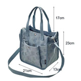 Floral Pattern Lunch Box Shoulder Bag Tote Handbag
