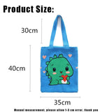 Cute Dino Handbag Foldable Women Shoulder Bags