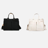 Large Capacity Canvas Tote Bag for Women, Crossbody Schoolbags