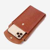 Small Phone Shoulder Bag for Women PU Leather Crossbody Bag Ladies Purse Flap