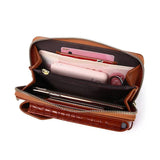 Small Phone Shoulder Bag for Women PU Leather Crossbody Bag Ladies Purse Flap