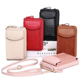 Small Phone Shoulder Bag for Women PU Leather Crossbody Bag Ladies Purse Flap
