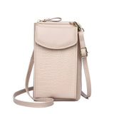 Small Phone Shoulder Bag for Women PU Leather Crossbody Bag Ladies Purse Flap