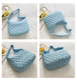 Ladies Quilted Puff Cross Shoulder Bag Winter Crossbody Underarm Purse