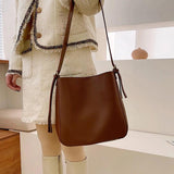2PCS/Set Women Handbag Shoulder Bags PU Leather Female Woman