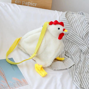 Cartoon Chicken Crossbody Purse Hen Shape Messenger Bag