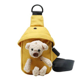 Women's Canvas Bear Shoulder Bag Crossbody Purse Phone Bag