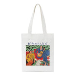 Summer Matisse Cartoon Art Canvas Bag Large Capacity Shoulder Bags