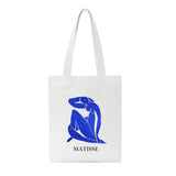Summer Matisse Cartoon Art Canvas Bag Large Capacity Shoulder Bags