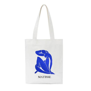 Summer Matisse Cartoon Art Canvas Bag Large Capacity Shoulder Bags