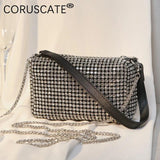 Diamond Crossbody Bag Satchel Handbag for Women