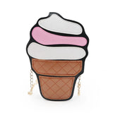 Cartoon Cupcake Mini Bag PU Leather Crossbody Girl Shoulder Messenger