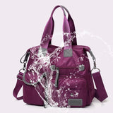 Waterproof Nylon Women Messenger Bag Large Capacity Handbag